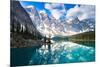 Moraine Lake, Rocky Mountains, Canada-AlbertoLoyo-Mounted Photographic Print