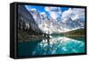 Moraine Lake, Rocky Mountains, Canada-AlbertoLoyo-Framed Stretched Canvas