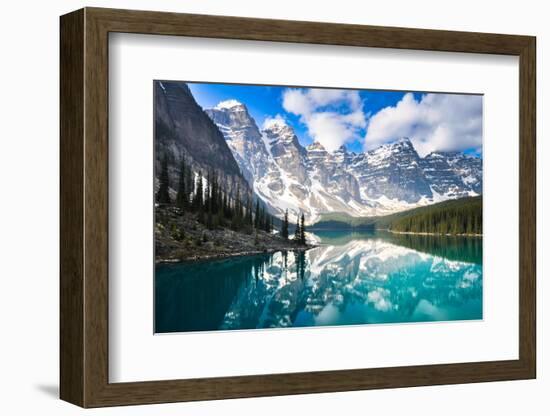 Moraine Lake, Rocky Mountains, Canada-AlbertoLoyo-Framed Photographic Print