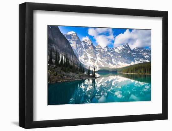 Moraine Lake, Rocky Mountains, Canada-AlbertoLoyo-Framed Photographic Print