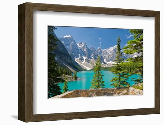 Moraine Lake Trail Banff Park-null-Framed Art Print