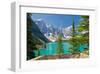 Moraine Lake Trail Banff Park-null-Framed Art Print