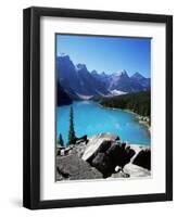 Moraine Lake, Valley of the Ten Peaks, Banff National Park, Rocky Mountains-Hans Peter Merten-Framed Photographic Print