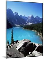 Moraine Lake, Valley of the Ten Peaks, Banff National Park, Rocky Mountains-Hans Peter Merten-Mounted Photographic Print