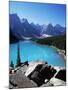 Moraine Lake, Valley of the Ten Peaks, Banff National Park, Rocky Mountains-Hans Peter Merten-Mounted Photographic Print