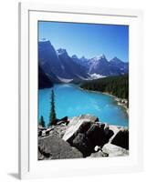 Moraine Lake, Valley of the Ten Peaks, Banff National Park, Rocky Mountains-Hans Peter Merten-Framed Photographic Print