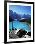 Moraine Lake, Valley of the Ten Peaks, Banff National Park, Rocky Mountains-Hans Peter Merten-Framed Photographic Print