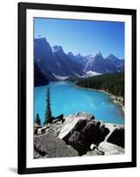 Moraine Lake, Valley of the Ten Peaks, Banff National Park, Rocky Mountains-Hans Peter Merten-Framed Photographic Print