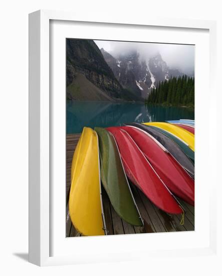 Moraine Lake, Valley of the Ten Peaks, Banff National Park, UNESCO World Heritage Site, Alberta, Ro-Hans Peter Merten-Framed Photographic Print