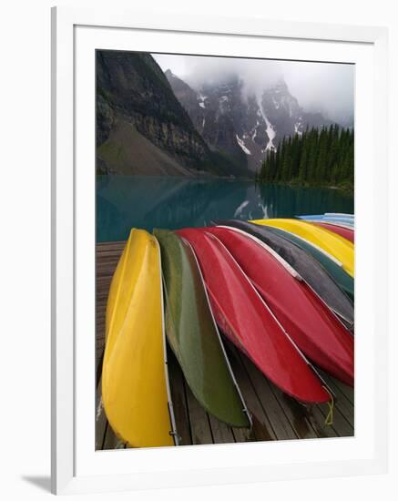 Moraine Lake, Valley of the Ten Peaks, Banff National Park, UNESCO World Heritage Site, Alberta, Ro-Hans Peter Merten-Framed Photographic Print