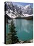 Moraine Lake with Mountains That Overlook Valley of the Ten Peaks, Banff National Park, Canada-Tony Waltham-Stretched Canvas