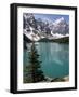 Moraine Lake with Mountains That Overlook Valley of the Ten Peaks, Banff National Park, Canada-Tony Waltham-Framed Photographic Print