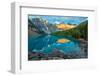 Moraine Lake Yellow Mountain Landscape-JamesWheeler-Framed Photographic Print