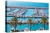 Moraira Alicante Marina Nautic Port High Angle View in Mediterranean-holbox-Stretched Canvas