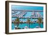 Moraira Alicante Marina Nautic Port High Angle View in Mediterranean-holbox-Framed Photographic Print