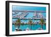 Moraira Alicante Marina Nautic Port High Angle View in Mediterranean-holbox-Framed Photographic Print