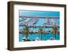 Moraira Alicante Marina Nautic Port High Angle View in Mediterranean-holbox-Framed Photographic Print