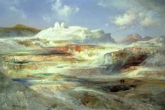 Tower Falls and Sulfur Rock, Yellowstone-Moran-Giclee Print