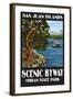 Moran State Park - San Juan Islands, Washington - Scenic Byway-Lantern Press-Framed Art Print