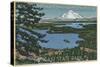 Moran State Park, San Juan Islands, Washington, View of Islands and Mt. Baker from Mt. Constitution-Lantern Press-Stretched Canvas