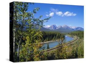 Morants Curve, Bow River, Bow Range, Rocky Mountains, Canada-Hans Peter Merten-Stretched Canvas