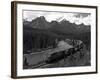 Morants Curve, Bow River, Canadian Pacific Railway, Near Lake Louise, Banff National Park, UNESCO W-Hans Peter Merten-Framed Photographic Print