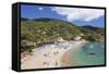 Morcone Beach, Golfo Stella, Island of Elba, Livorno Province, Tuscany, Italy-Markus Lange-Framed Stretched Canvas