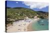 Morcone Beach, Golfo Stella, Island of Elba, Livorno Province, Tuscany, Italy-Markus Lange-Stretched Canvas