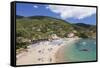 Morcone Beach, Golfo Stella, Island of Elba, Livorno Province, Tuscany, Italy-Markus Lange-Framed Stretched Canvas