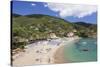 Morcone Beach, Golfo Stella, Island of Elba, Livorno Province, Tuscany, Italy-Markus Lange-Stretched Canvas