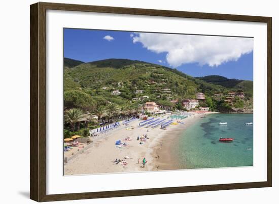 Morcone Beach, Golfo Stella, Island of Elba, Livorno Province, Tuscany, Italy-Markus Lange-Framed Photographic Print