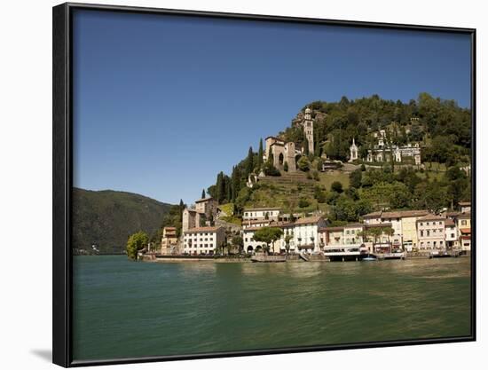 Morcote, Lake Lugano, Canton Tessin, Switzerland, Europe-Angelo Cavalli-Framed Photographic Print