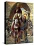 Mordecai 's Triumph by J James Tissot - Bible-James Jacques Joseph Tissot-Stretched Canvas