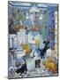 More Bathroom Pups-Bill Bell-Mounted Giclee Print