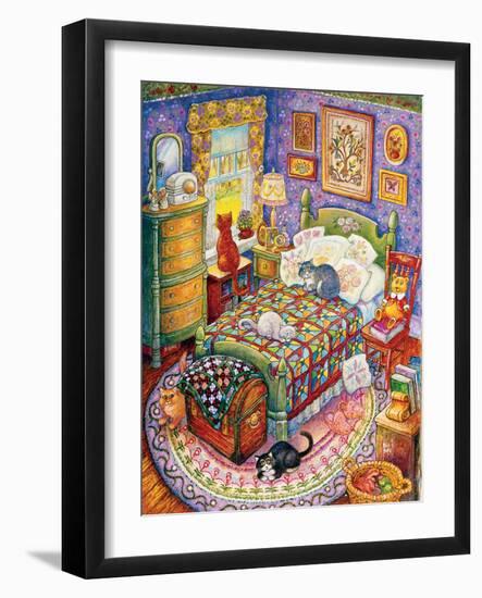 More Bedroom Cats-Bill Bell-Framed Giclee Print