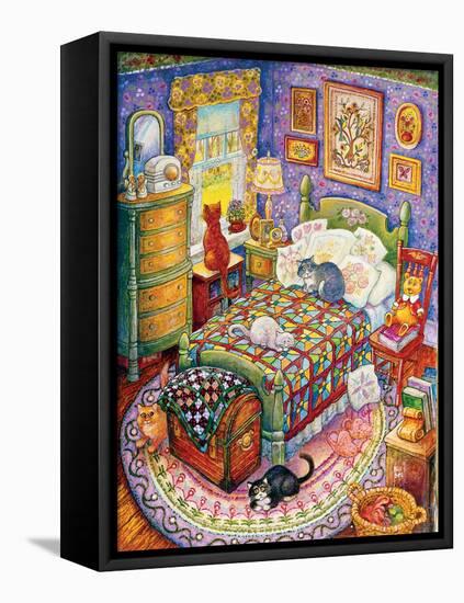 More Bedroom Cats-Bill Bell-Framed Stretched Canvas