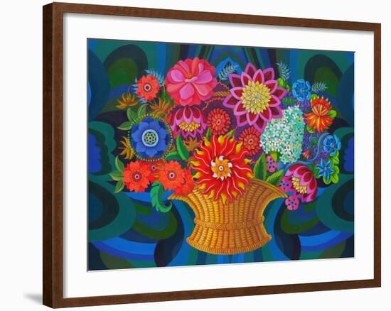 More Blooms in a Basket, 2013-Jane Tattersfield-Framed Giclee Print