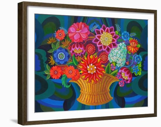 More Blooms in a Basket, 2013-Jane Tattersfield-Framed Giclee Print