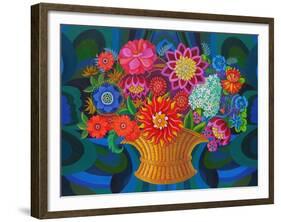 More Blooms in a Basket, 2013-Jane Tattersfield-Framed Giclee Print