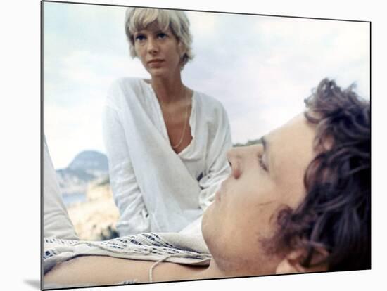 More by BarbetSchroeder with Klaus Grunberg and Mimsy Farmer, 1969 (photo)-null-Mounted Photo