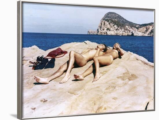 More by BarbetSchroeder with Klaus Grunberg and Mimsy Farmer, 1969 (photo)-null-Framed Photo