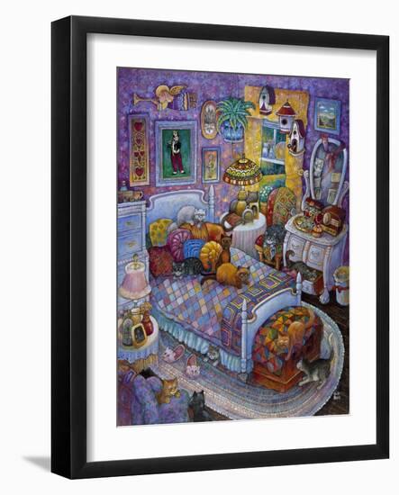 More Cats and Quilts-Bill Bell-Framed Giclee Print