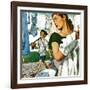 "More Clothes to Clean," April 17, 1948-George Hughes-Framed Giclee Print