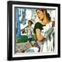 "More Clothes to Clean," April 17, 1948-George Hughes-Framed Giclee Print