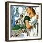 "More Clothes to Clean," April 17, 1948-George Hughes-Framed Premium Giclee Print