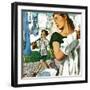 "More Clothes to Clean," April 17, 1948-George Hughes-Framed Premium Giclee Print