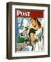 "More Clothes to Clean," Saturday Evening Post Cover, April 17, 1948-George Hughes-Framed Giclee Print