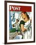 "More Clothes to Clean," Saturday Evening Post Cover, April 17, 1948-George Hughes-Framed Giclee Print