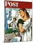 "More Clothes to Clean," Saturday Evening Post Cover, April 17, 1948-George Hughes-Mounted Giclee Print