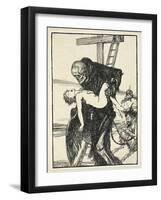 More Cruel Than Death, Illustration from the Kaiser's Garland by Edmund J. Sullivan, Pub. 1916-Edmund Joseph Sullivan-Framed Giclee Print